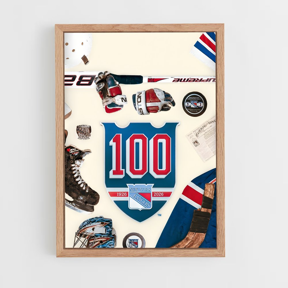 Poster Stickers des Rangers – affiche Hockey sur glace (vue 4)